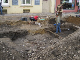 Bodendenkmalpflege, Mobile Archäologie Team bei Ausgrabungen